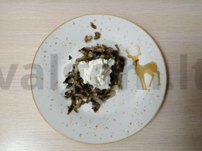 Grybų užtepas su varškės sūriu Žingsnis 6