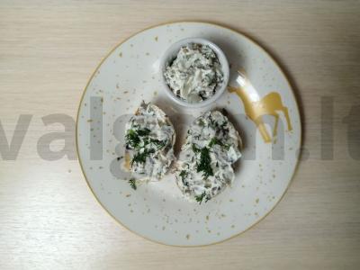 Grybų užtepas su varškės sūriu Žingsnis 8