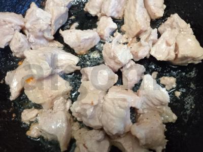 Šampinjonų troškinys su kiauliena Žingsnis 4