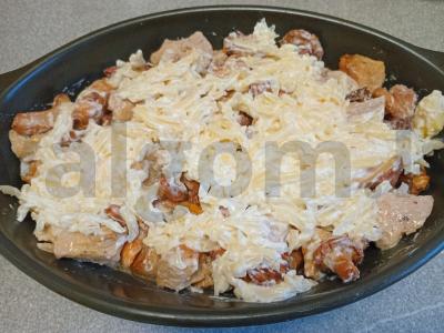 Šampinjonų troškinys su kiauliena Žingsnis 10