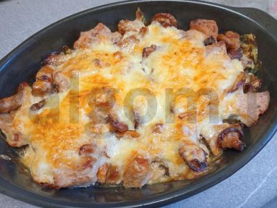 Šampinjonų troškinys su kiauliena Žingsnis 11