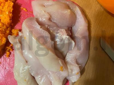 Vištienos kotletai su daržovėmis Žingsnis 1