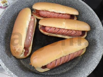 Namų stiliaus hot-dog su Pekino kopūstu Žingsnis 7