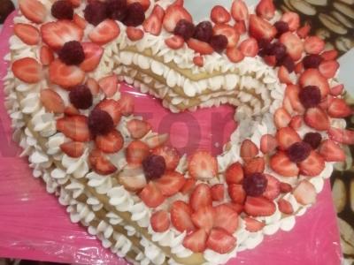 Tortas „Širdis“ Žingsnis 11