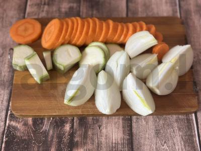 Grietinėlės sriuba su upėtakiu ir jūros midijomis Žingsnis 4