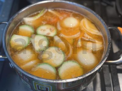 Grietinėlės sriuba su upėtakiu ir jūros midijomis Žingsnis 6