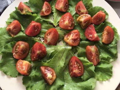 Salotos su tofu ir žolelėmis Žingsnis 3