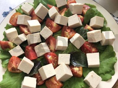 Salotos su tofu ir žolelėmis Žingsnis 6
