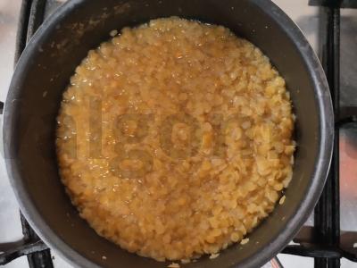 Lęšių apkepas su Adygei sūriu Žingsnis 3