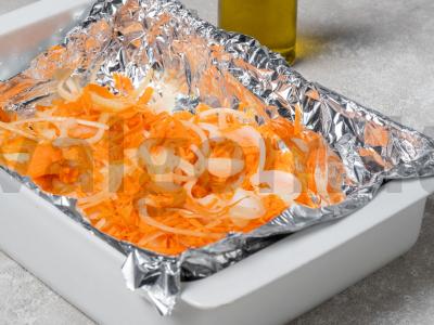 Keptas ešerys daržovių pagalvėje Žingsnis 3