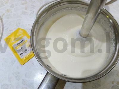 Varškės desertas su vaniliniu cukrumi Žingsnis 7