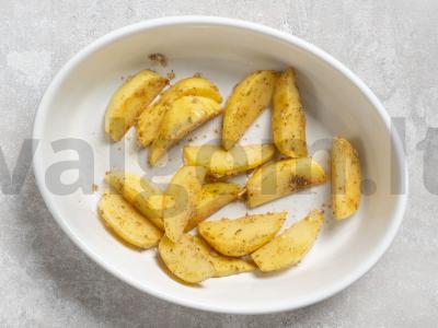 Kaimiška bulvė orkaitėje Žingsnis 4