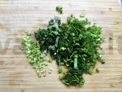 Rulėtai iš karbonaido su česnakine žolele Žingsnis 1