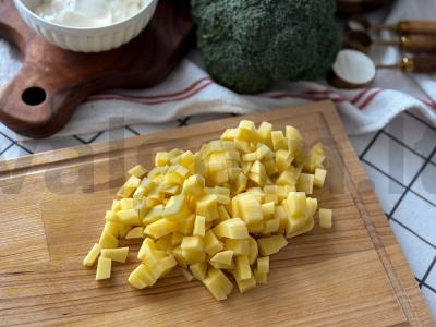 Kreminė brokolių ir grybų sriuba per 35 minutes Žingsnis 5