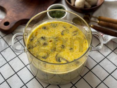 Kreminė brokolių ir grybų sriuba per 35 minutes Žingsnis 11