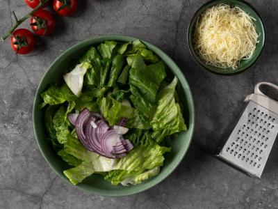 Paprastas itališkas salotas su alyvuogėmis Žingsnis 3