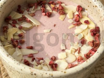 Greitas braškių sufletė iš rauginto pieno Žingsnis 2