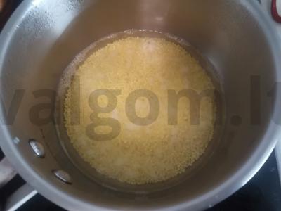 Pieninė putų košė pusryčiams Žingsnis 2