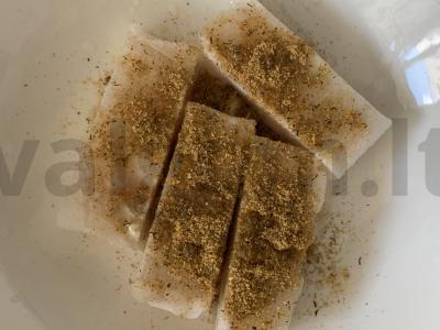 Plačiakampės žuvies lazdelės Žingsnis 1