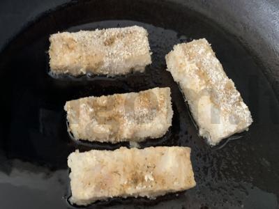 Plačiakampės žuvies lazdelės Žingsnis 3