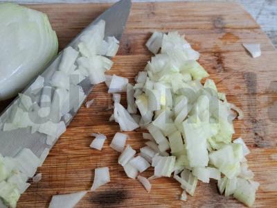 Vinegretas su raugintais kopūstais Žingsnis 6