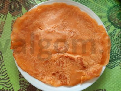 Blynai ant avižų pieno su arbūzu Žingsnis 6