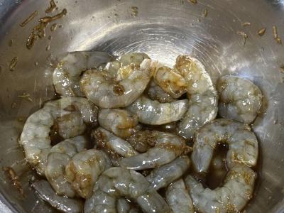 Krevetės sojų-limono marinate Žingsnis 3