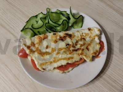 Vištienos blynai su įdaru vakarienei pagrindine nuotrauka