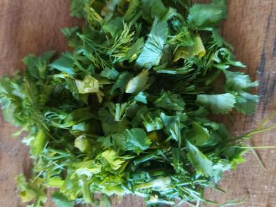 Greiti šaltibarščiai iš marinuotų kopūstų Žingsnis 5