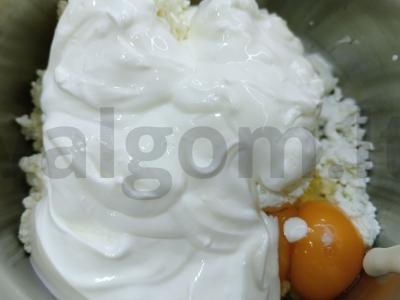 Varškės desertas su uogiene Žingsnis 3