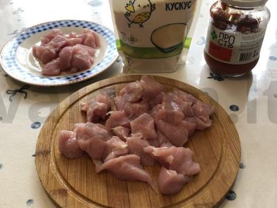 Kuskusas su kalakutiena ir prieskoniais Žingsnis 4