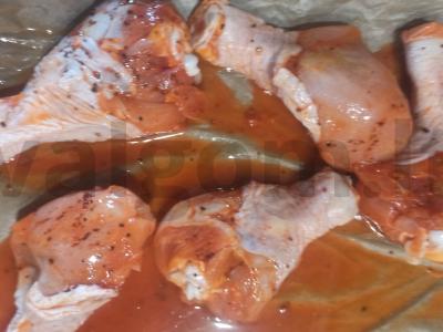 Kepta vištienos blauzda aštriame padaže Žingsnis 3