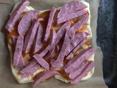 Mini pica su grūdėta garstyčia ir portobello Žingsnis 4