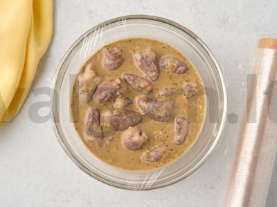 Vištienos širdelės ant grotelių Žingsnis 2