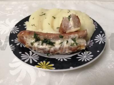 Kumpiai su grietinės-grybų padažu pagrindine nuotrauka