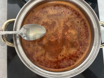 Pomidorų sriuba su orzo makaronais Žingsnis 5