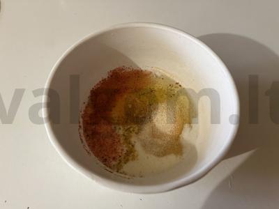 Oro kiaušinių ritinys su lydytu sūriu Žingsnis 4