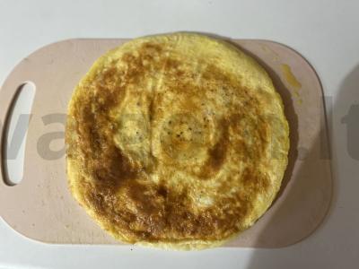 Oro kiaušinių ritinys su lydytu sūriu Žingsnis 11