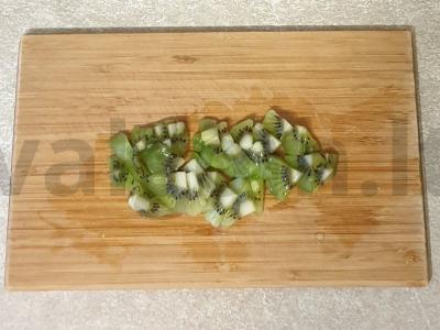 Kviečių košė su kiviais ir kokosu Žingsnis 2