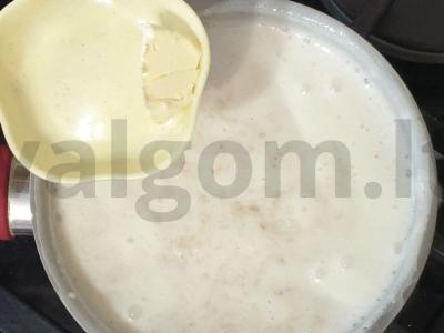 Kviečių košė su kiviais ir kokosu Žingsnis 6