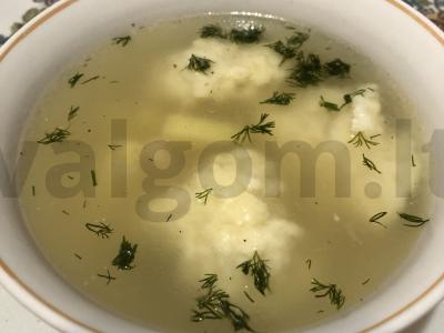 Sriuba su gnocchi pagrindine nuotrauka