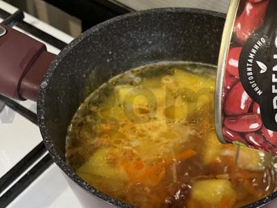 Pupelių sriuba su kalakutiena Žingsnis 6