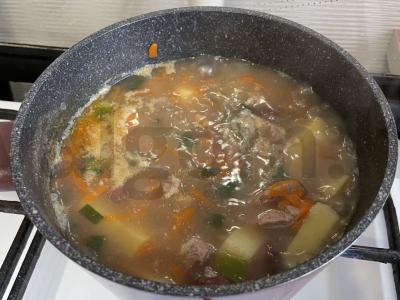 Pupelių sriuba su kalakutiena Žingsnis 8