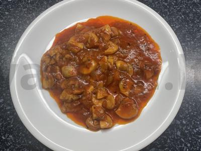 Šampinjonai pomidorų padaže Žingsnis 5