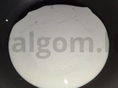 Ryžių miltų blynai su varškės įdaru Žingsnis 3