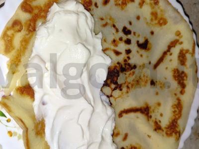 Ryžių miltų blynai su varškės įdaru Žingsnis 5