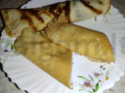 Ryžių miltų blynai su varškės įdaru Žingsnis 6