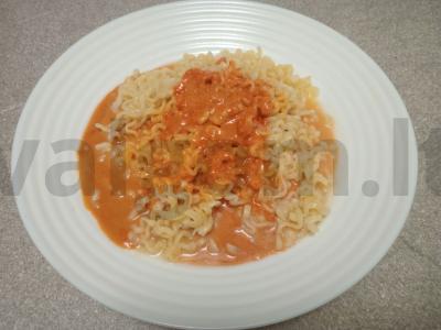 Azijietiški greito paruošimo makaronai su aštuonkoju Žingsnis 5