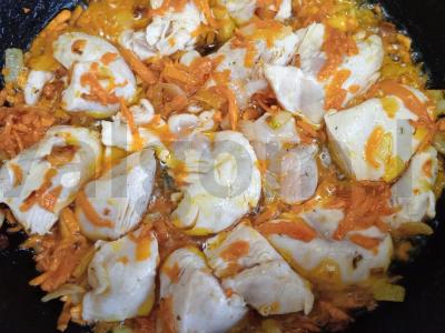 Kvinoja su vištienos krūtinėle Žingsnis 4