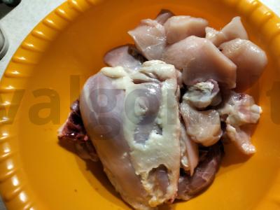 Troškinta vištiena aluje Žingsnis 1